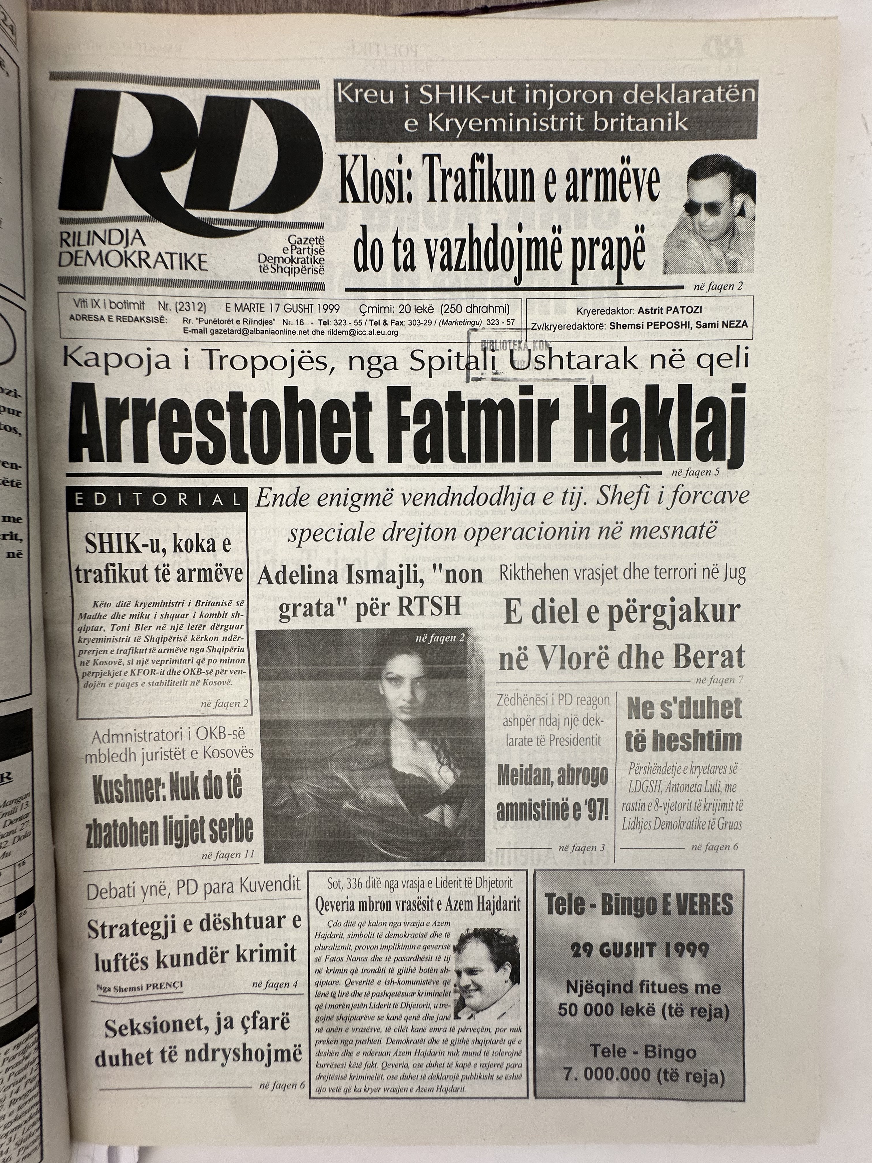 Rilindja Demokratike 1999-08-17
